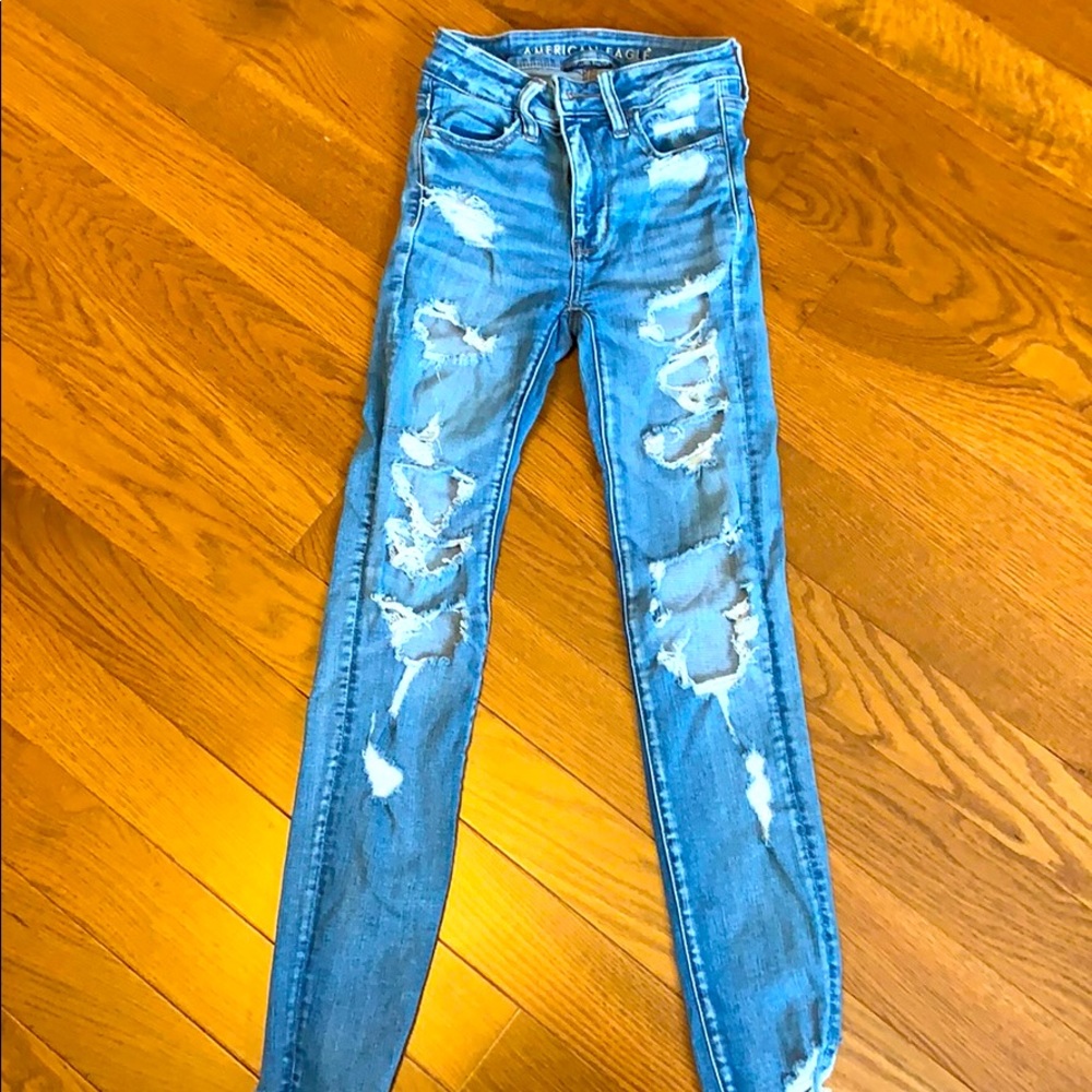 Jeans/ American Eagle ripped sz0 women jeans
